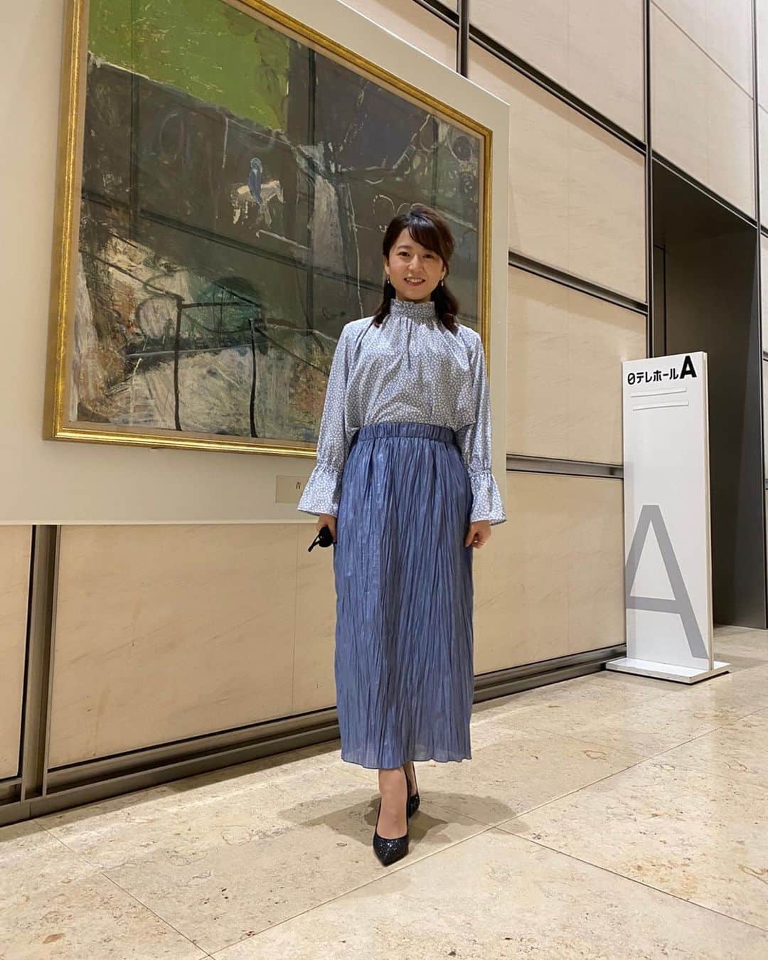 のインスタグラム：「2021.1.21(木) #日本テレビ　「バゲット」 #日テレバゲット #衣装  @doubleface_tokyo_  #doublefacetokyo  #日テレ #テレビ衣装 #気象予報士 #お天気キャスター　#気象キャスター  #japan #weatherforecaster #forecaster  #prévisionsmétéorologiques  #氣象主播  #기상예보사　#기상캐스터 #今日の衣装　#きょうの衣装　#今日の服 #今日のコーデ　#今日のスタイリング  #コーディネート　#153cm #低身長コーデ  #ootd #ootdfashion #ootdstyle  #fashion」