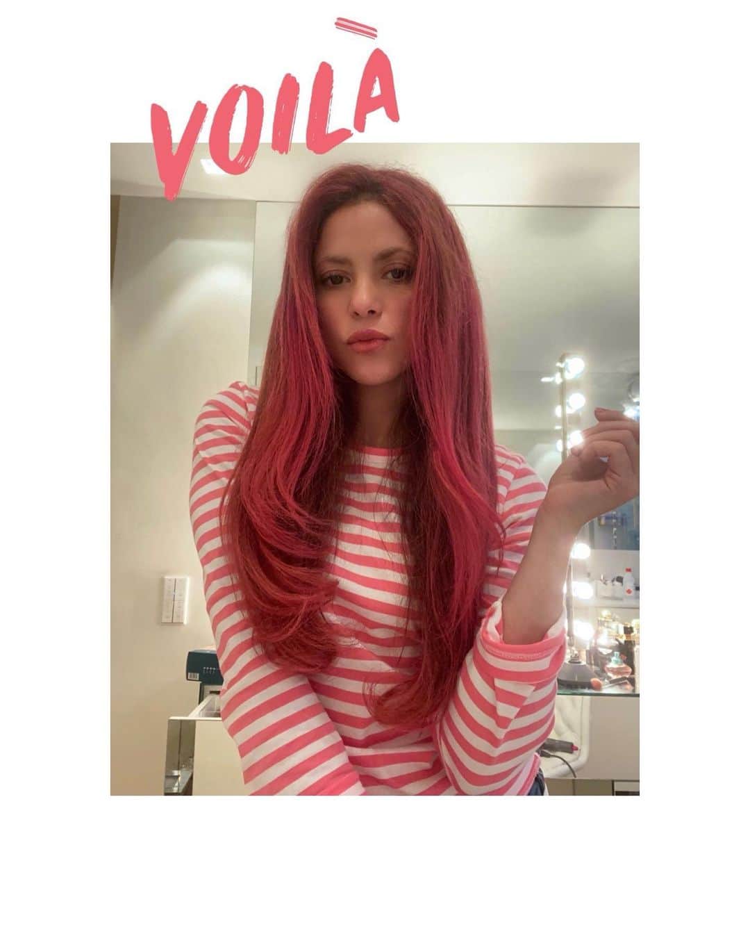 シャキーラのインスタグラム：「Voilà!」