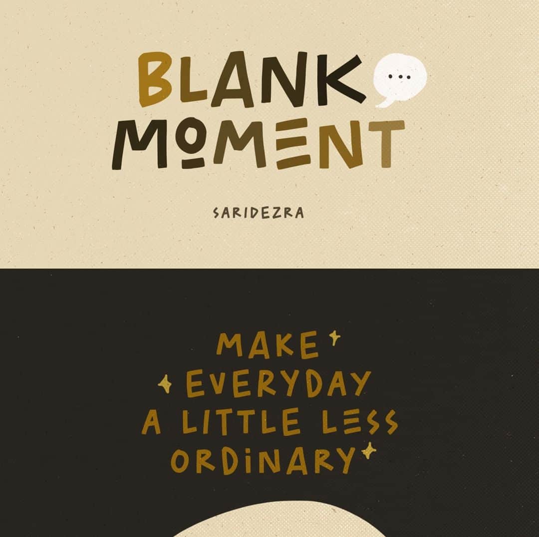 myfontsさんのインスタグラム写真 - (myfontsInstagram)「Blank Moment is brand new this week from Indonesian letterer and designer Sarid Ezra: https://bit.ly/2L8ctn0  #font #handwritten #typeface #design #graphicdesign #indonesia #lettering #typography #fonts」2月5日 23時30分 - myfonts