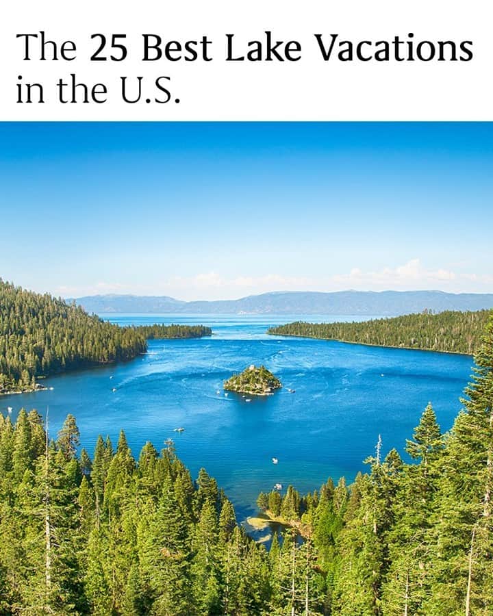 Travel + Leisureさんのインスタグラム写真 - (Travel + LeisureInstagram)「America offers a lake vacation for every season and activity. And no matter where you live, even in the Southwest desert, chances are there’s one near you. Get the full list of the best lake vacations in the U.S. at the link in bio.」2月5日 23時30分 - travelandleisure