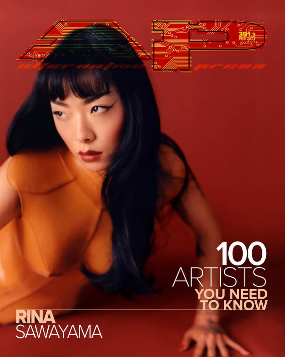 リナ・サワヤマのインスタグラム：「ty @altpress for putting me on ur new cover !!!!!!!!!!」