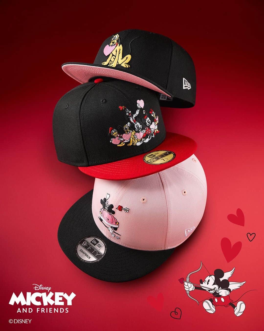 ニューエラ・キャップさんのインスタグラム写真 - (ニューエラ・キャップInstagram)「From Mickey and friends, with love. The Mickey Mouse Valentine’s Day Collection is available now at neweracap.com  . Link in bio to shop💝」2月5日 23時59分 - neweracap