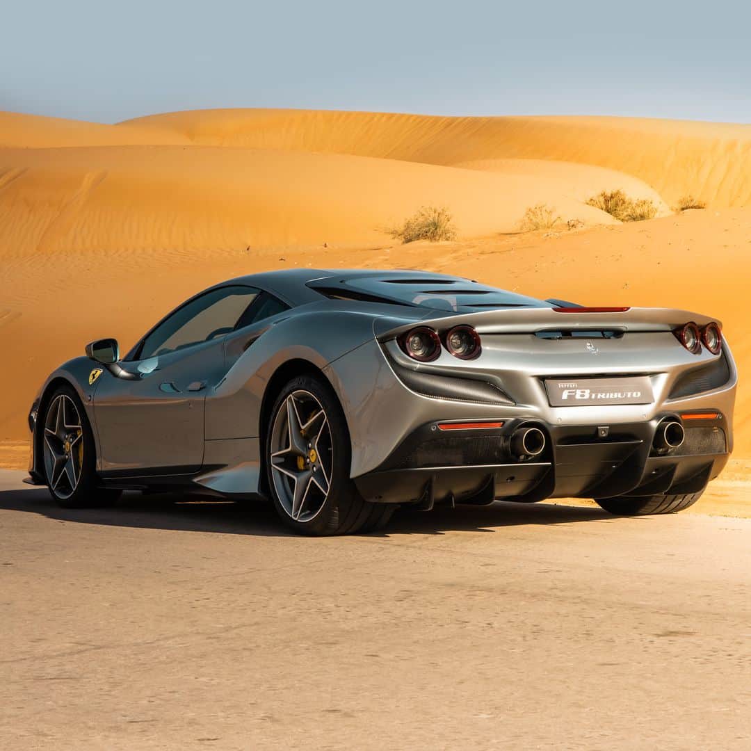 フェラーリさんのインスタグラム写真 - (フェラーリInstagram)「A powerful mirage. Experiencing the 720cv V8 turbo engine of the #FerrariF8Spider and the #FerrariF8Tributo in the midst of majestic sand dunes.⁣ #Ferrari #DrivingFerrari」2月6日 0時33分 - ferrari