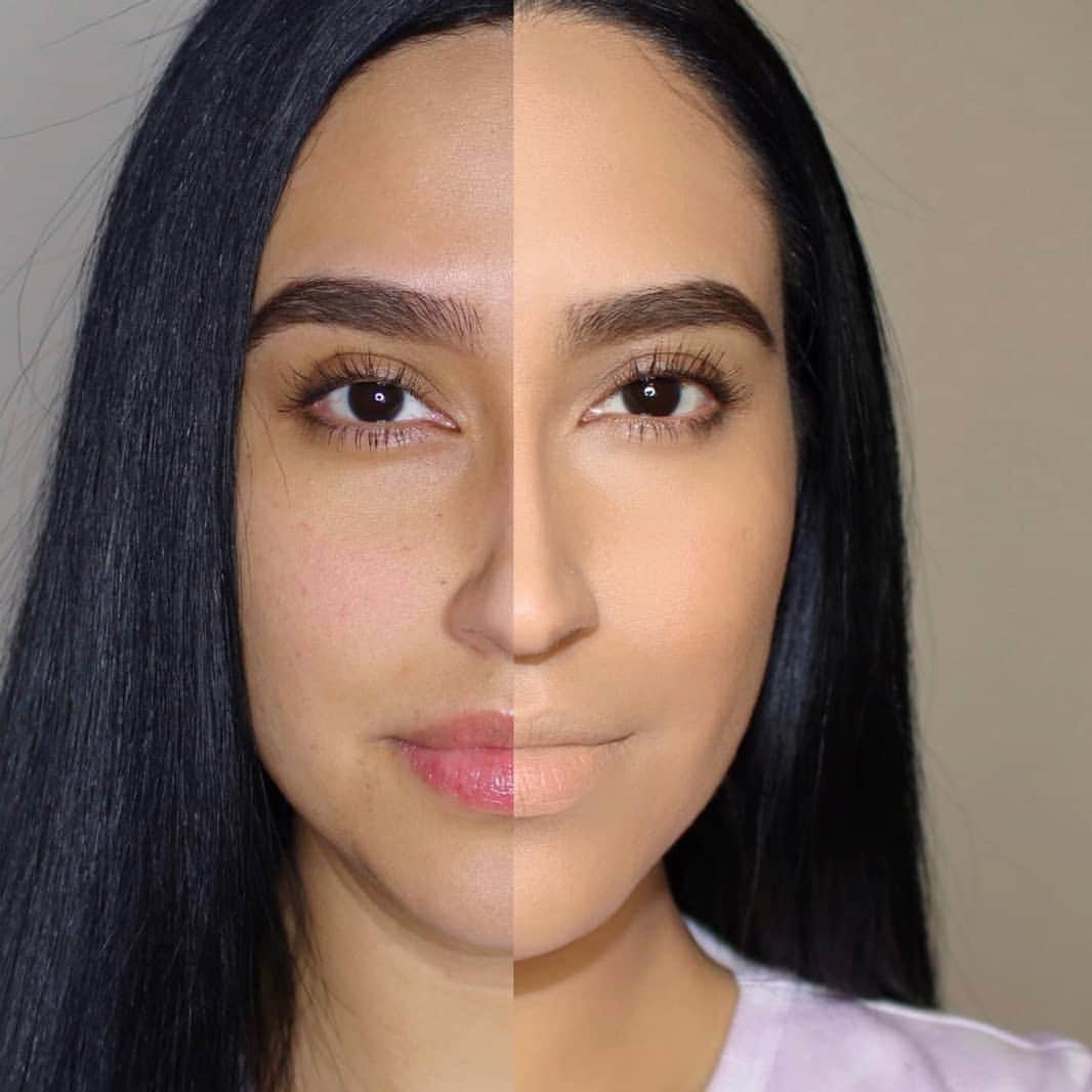 the Balmのインスタグラム：「@karlyfashionart Before and After Anne T. Dotes Tinted Moisturizer and Concealer (shade #30)  🦋  #thebalm #thebalmcosmetics #thebalmeu #makeup #cleanmakeup #cleanbeauty #glam」