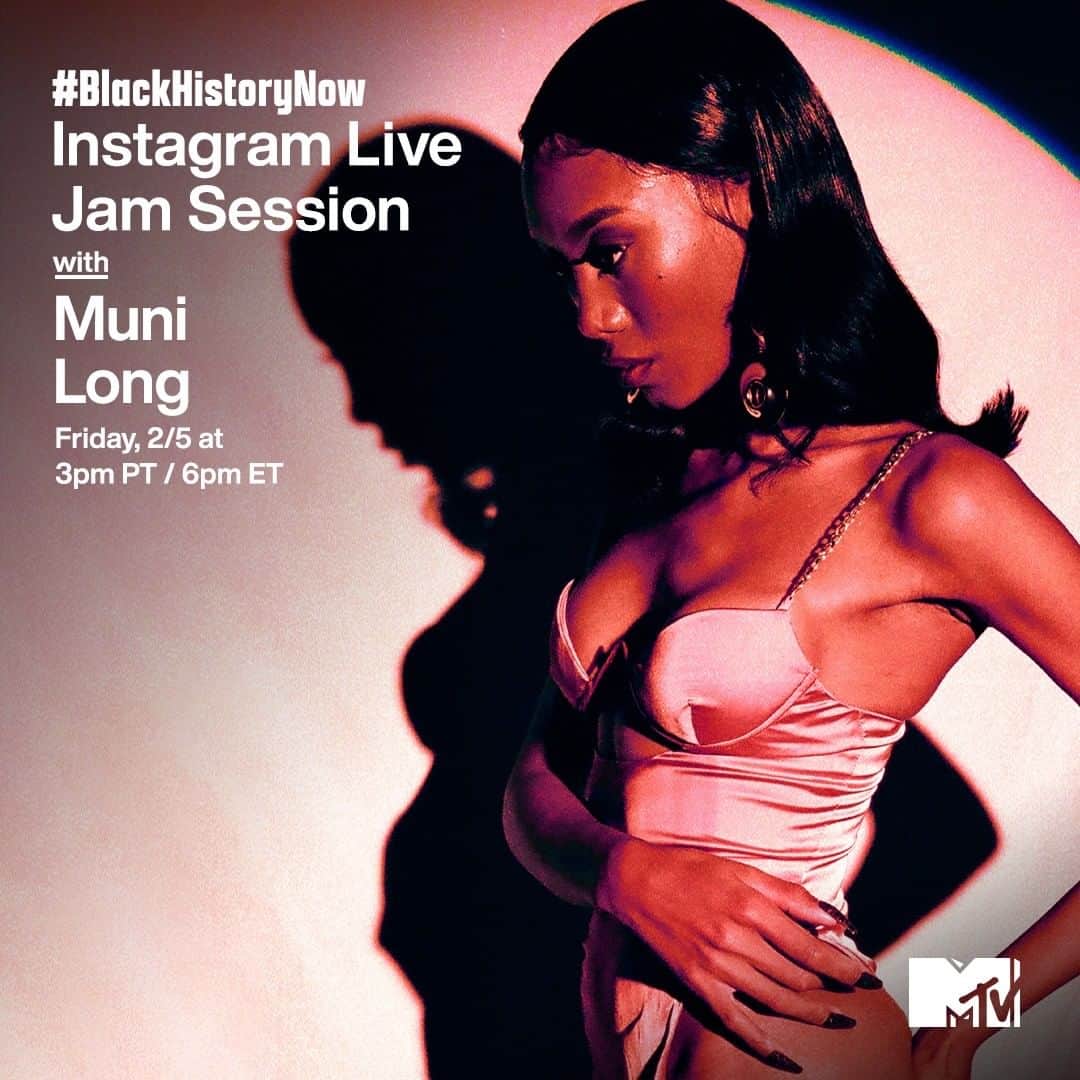 MTVさんのインスタグラム写真 - (MTVInstagram)「I'm keeping the music coming all month long, with a little help from @munilong today 💗 Join this #BlackHistoryNow jam session on my Instagram Live at 3pm PT / 6pm ET!」2月6日 2時03分 - mtv