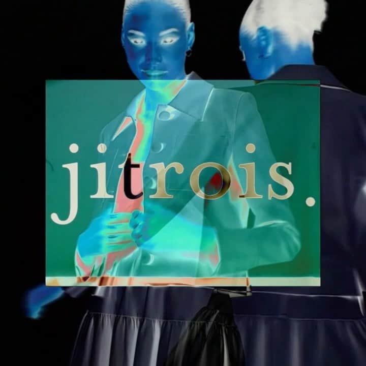 ジトロワのインスタグラム：「ANOTHER WORLD featuring our ´Hadel' leather jacket. This new #jitrois collection is dedicated to gamers, whether real or virtual.  Available at 38 faubourg saint-honoré 75008 Paris  Thanks to @clauco2」
