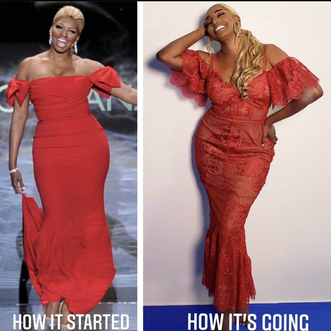 ネネ・リークスのインスタグラム：「Looking back to walking the runway at the #RedDressCollection raising awareness about women’s heart health to still going strong today, wearing red with @GoRedforWomen on #wearredday because losing even one woman to heart disease or stroke because she wasn’t aware is simply not an option. Ladies – get the facts. Know your risk. Love your heart @dolcegabbana) #ourhearts 💃🏾💃🏾 #reddresshearttruth #fbf」