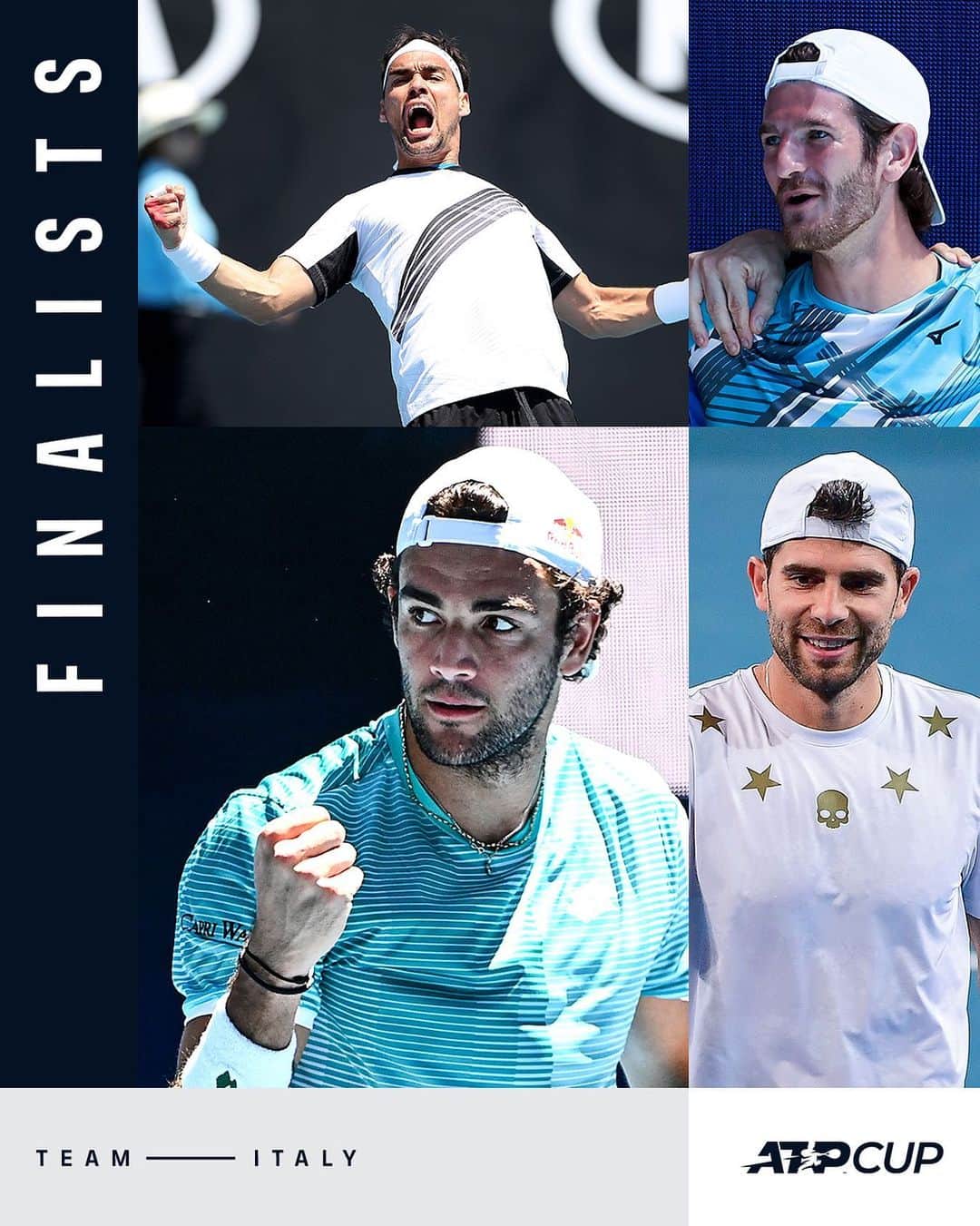 ATP World Tourさんのインスタグラム写真 - (ATP World TourInstagram)「F O R Z A 🗣  🇮🇹 #TeamItaly will face Team Russia for the @atpcup crown! 🏆 #ATPCup」2月6日 12時49分 - atptour