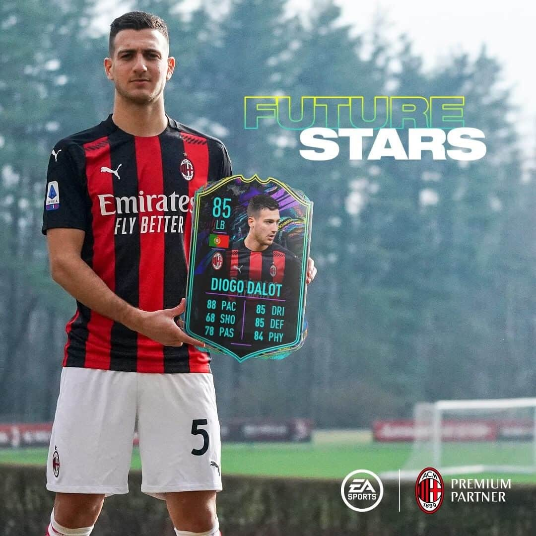 ACミランさんのインスタグラム写真 - (ACミランInstagram)「The future is bright ⭐ @diogodalot is part of the @easportsfifa #FutureStars #SempreMilan」2月6日 4時30分 - acmilan