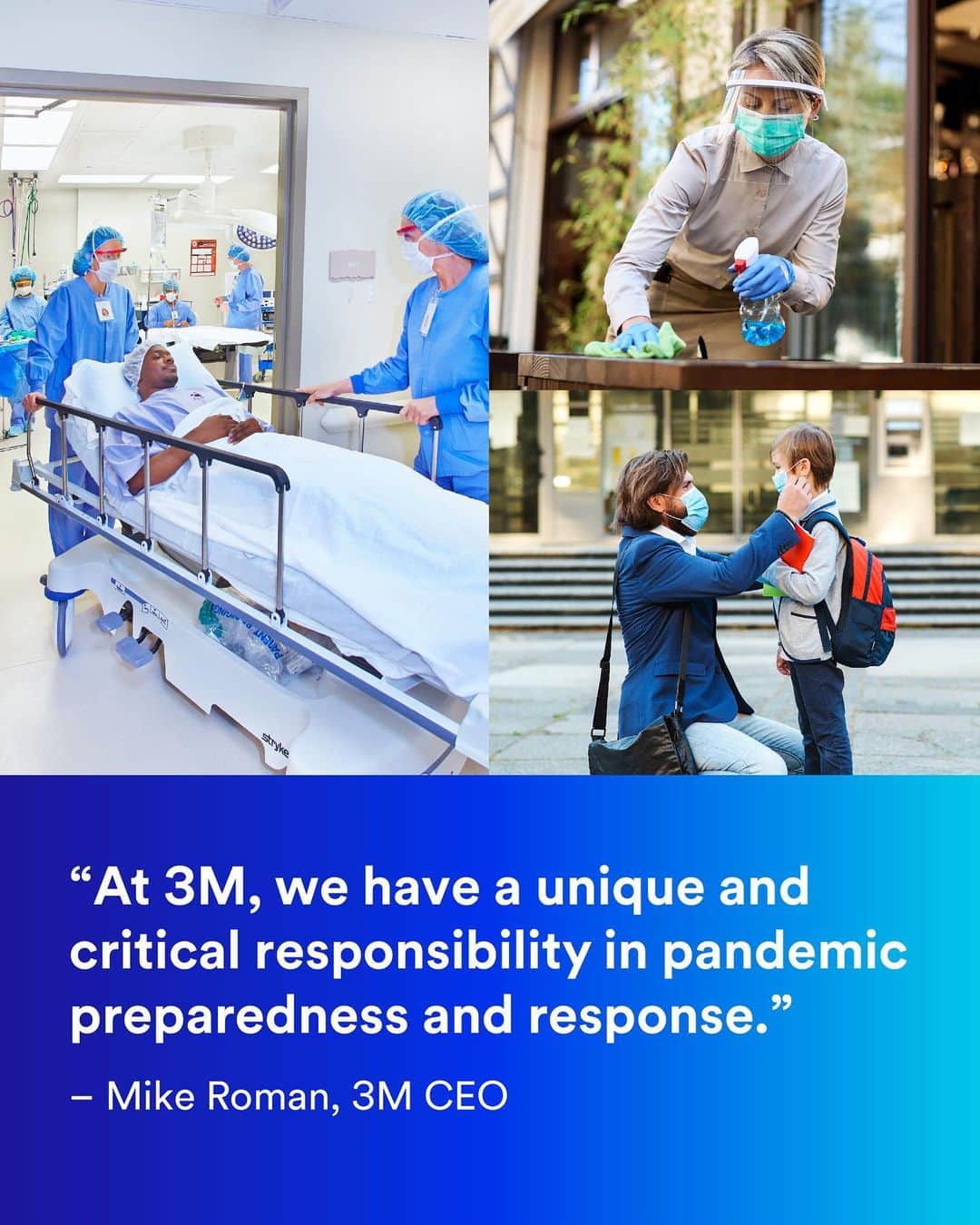 3M（スリーエム）のインスタグラム：「What we've learned from #Covid19 so far can help us today and help us be better prepared for the next crisis we'll face as an interconnected world. See the recommendations we've identified for future challenges and how to collaborate to help solve them. (link in bio)」