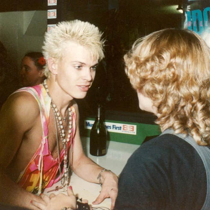 ビリー・アイドルさんのインスタグラム写真 - (ビリー・アイドルInstagram)「#fbf Record store appearance in Auckland, New Zealand w/ @stevestevens 1983! #rebelyell」2月6日 5時10分 - billyidol