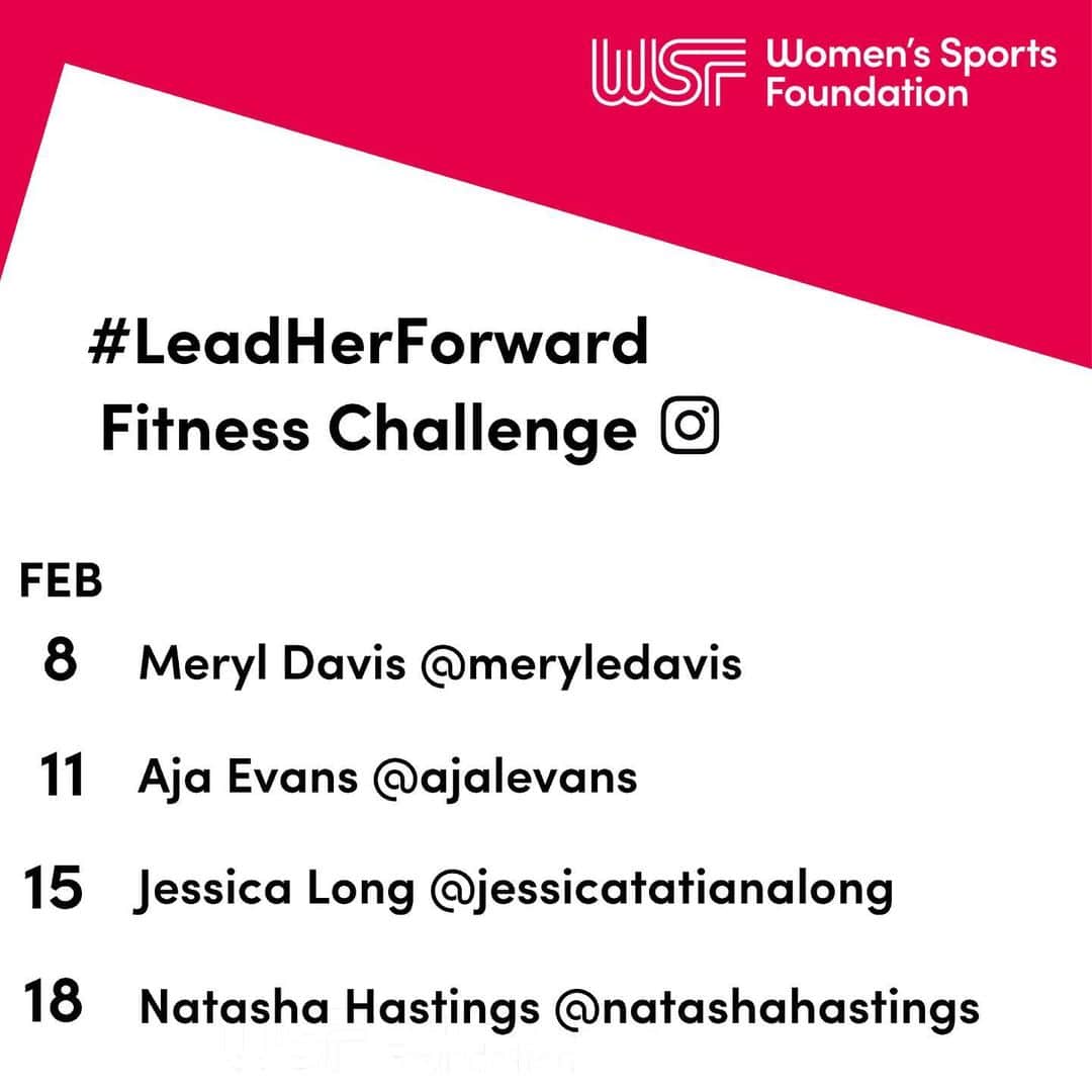 メリル・デイヴィスさんのインスタグラム写真 - (メリル・デイヴィスInstagram)「National Girls & Women in Sports Day is’t over yet! Next week, I’m thrilled to be teaming up with the @womenssportsfoundation, @ajalevans, @jessicatatianalong, & @natashahastings for the #LeadHerForward Fitness Challenge! Mark your calendars for Monday 2/8. Let’s get active together!  ••• #ngwsd #ngwsd2021 #getactive #womeninsport #womeninsports #femaleempowerment #femaleathlete #girlpower #fitnessmotivation #fitnessjourney #fitnesschallenge」2月6日 5時39分 - meryledavis
