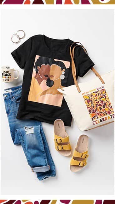 ロック&リパブリックのインスタグラム：「We’re proud to celebrate the many achievements of African Americans that have enriched our community, our culture and our lives. In honor of Black History Month, we’ve created an inspiring, one-of-a-kind collection of tees and accessories for the family, designed by our very own Kohl’s Associates. Meet the designers, then shop the collection: http://kohls.co/BlackHistoryMonth  #Kohls #lifeatkohls」