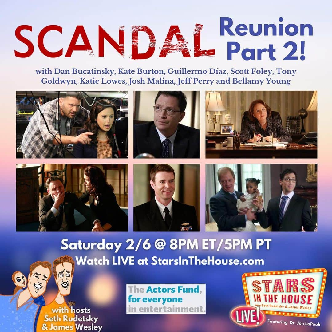 ダン・ブカティンスキーさんのインスタグラム写真 - (ダン・ブカティンスキーInstagram)「#gladiators and #Scandal fans!!! The @abcscandal #ScandalFam is back! Reunion to benefit @theactorsfund !  Join us TOMORROW!  StarsintheHouse.com.」2月6日 6時10分 - danbucatinsky