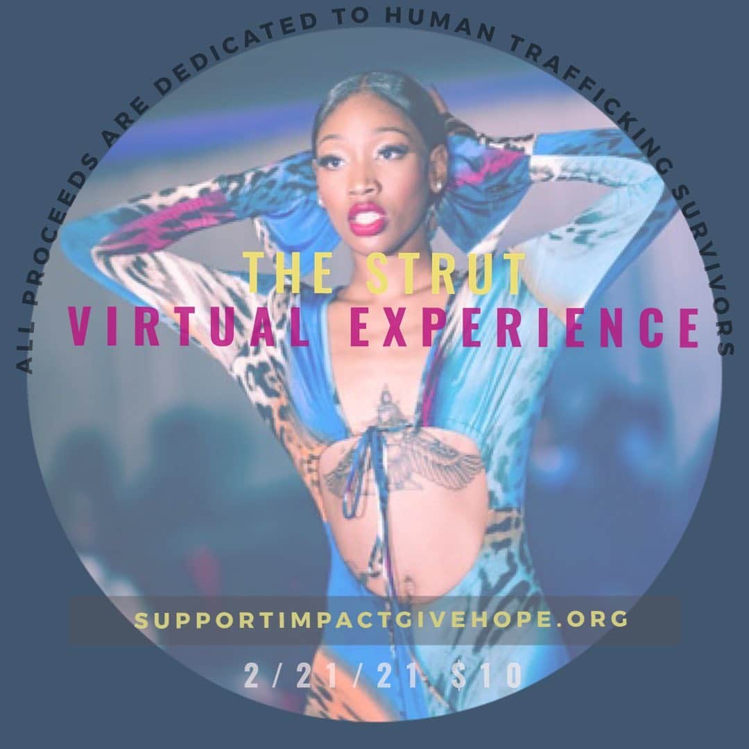 Draya Micheleさんのインスタグラム写真 - (Draya MicheleInstagram)「We’re not done Strutting against Human Trafficking. Virtual tickets for The Strut experience are available at SupportImpactGiveHope.org (link in bio)」2月6日 7時04分 - thestrutfashionexperience