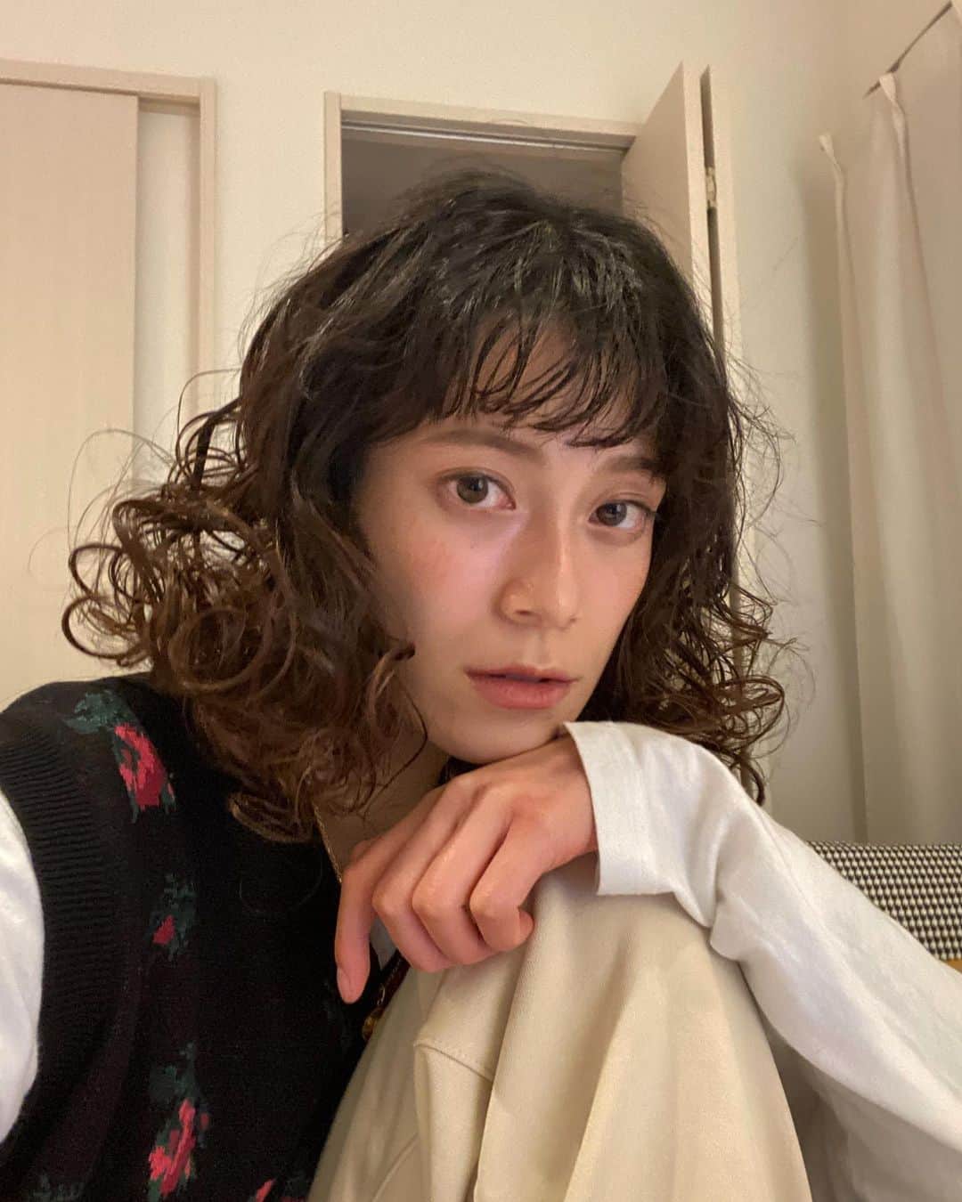 保坂美亜のインスタグラム：「まるさんが丁寧に丁寧にしてくれたくるくる！嬉しー！」