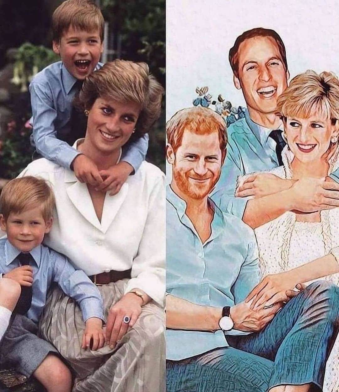 Style Fashion Luxuryのインスタグラム：「Lovely drawing in memory of Princess Diana ❤️  By @autumn.ying」