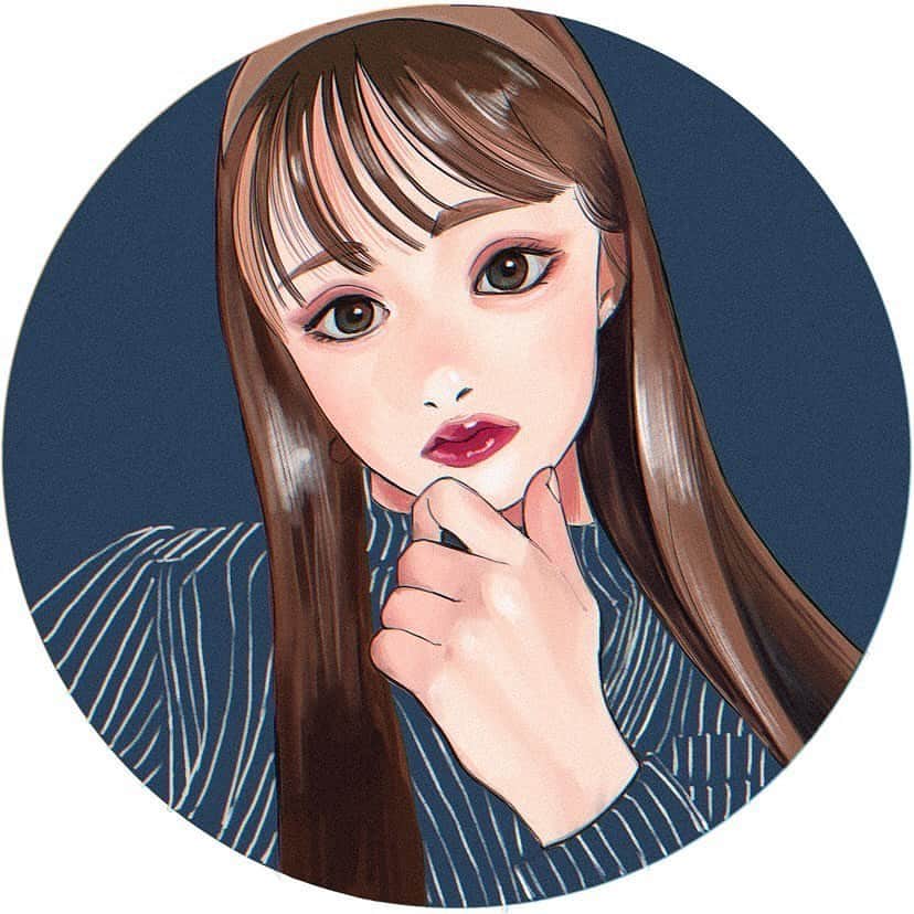 KAWABENIKIのインスタグラム：「中学の同級生の子がめちゃくちゃ美化して描いて送ってくれたの本当に天才、、、、、 ありがとうアイコンにさせて頂きました🥺🥺 また会えるのほんとに楽しみにしてます、、、、、」