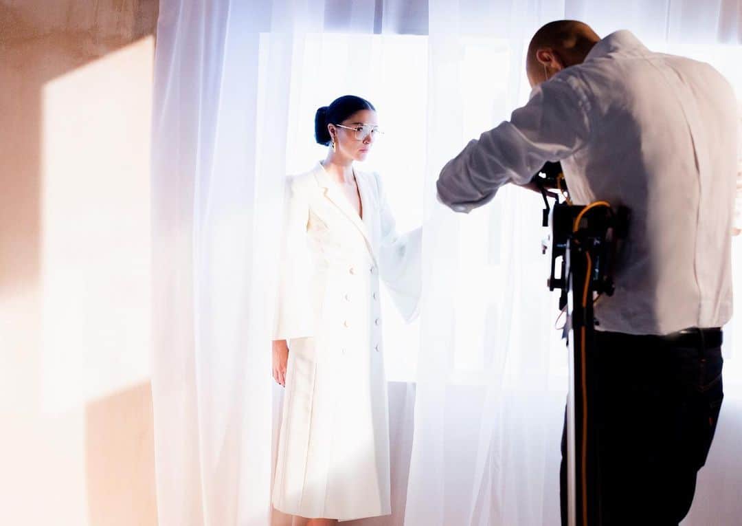 Fendiのインスタグラム：「A blank slate. Behind the scenes of the #FendiSS21 campaign photoshoot with @mariacarlaboscono and @nick_knight.」