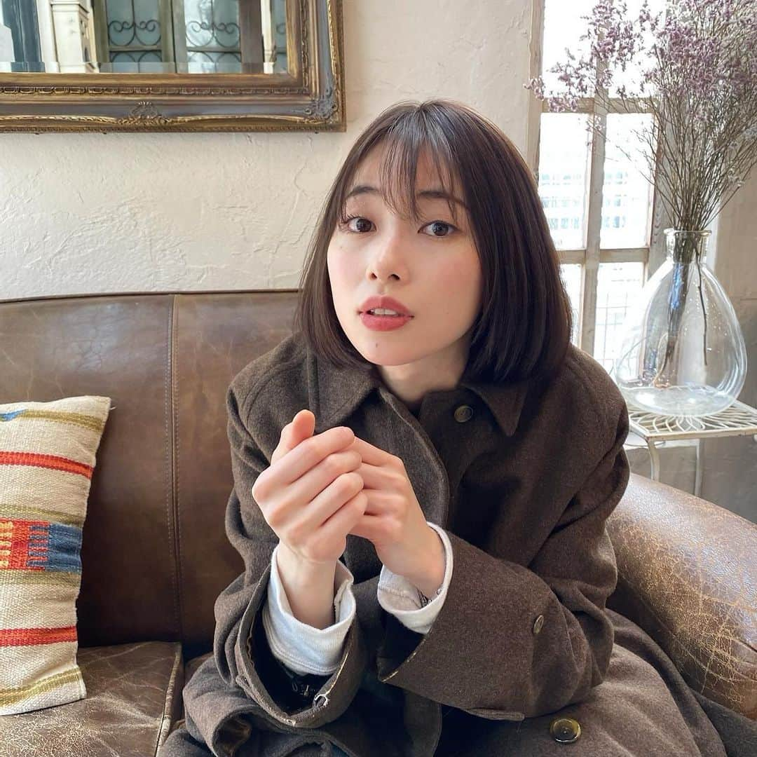 松本ゆいさんのインスタグラム写真 - (松本ゆいInstagram)「かなさんに 少し柔らかめの色味にしてもらったよ😽 #hair#color#bob#belleomotesado#まつゆいの髪」2月6日 22時17分 - yui_m106