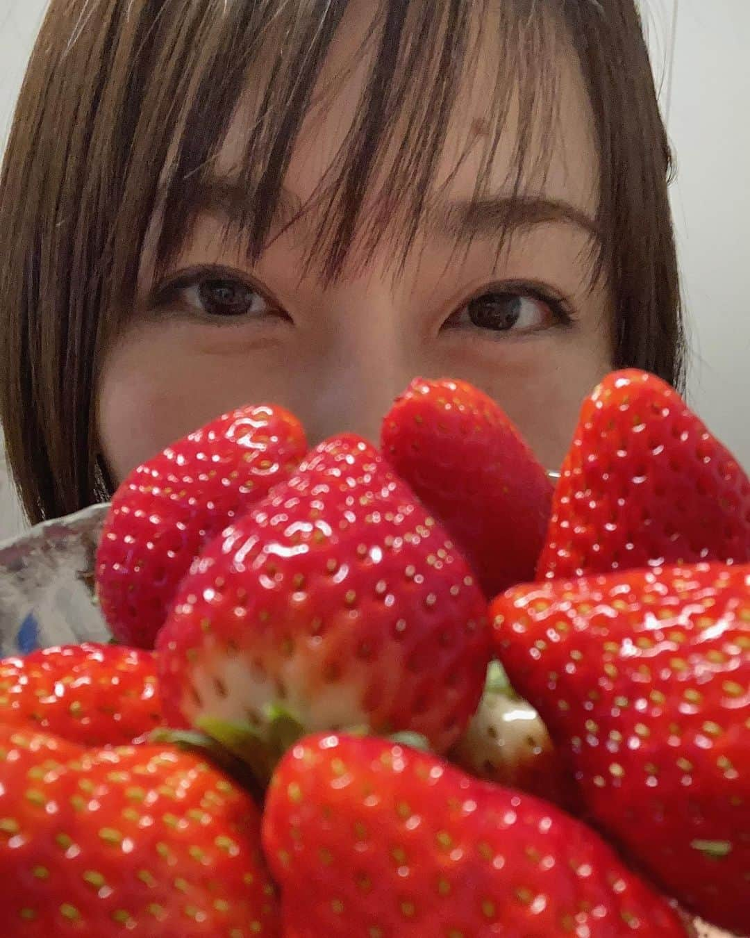 伊藤えみさんのインスタグラム写真 - (伊藤えみInstagram)「旬のフルーツ堪能してます🍓🍊外食の機会が減ってるから、その分をうちでのプチ贅沢に回す作戦。今のところとっても上手に回せてる。特技欄に書ける日も近い✍️  #フルーツ #プチ贅沢 #柑橘類  #せとか #いちご #イチゴ #独り占め #ビタミン #いちご狩り行きたい」2月6日 22時28分 - itoemi1019