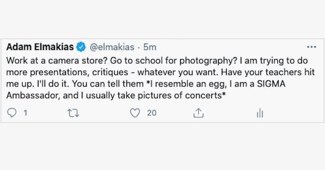 アダム・エルマキアスのインスタグラム：「Today was amazing. Check out IGTV if you missed it. Made me realize how much I want to teach, talk, learn - I want to do more. Tag a company, a store, school you go to - anything you are about. Nothing is too big or too small. Lets do more.」