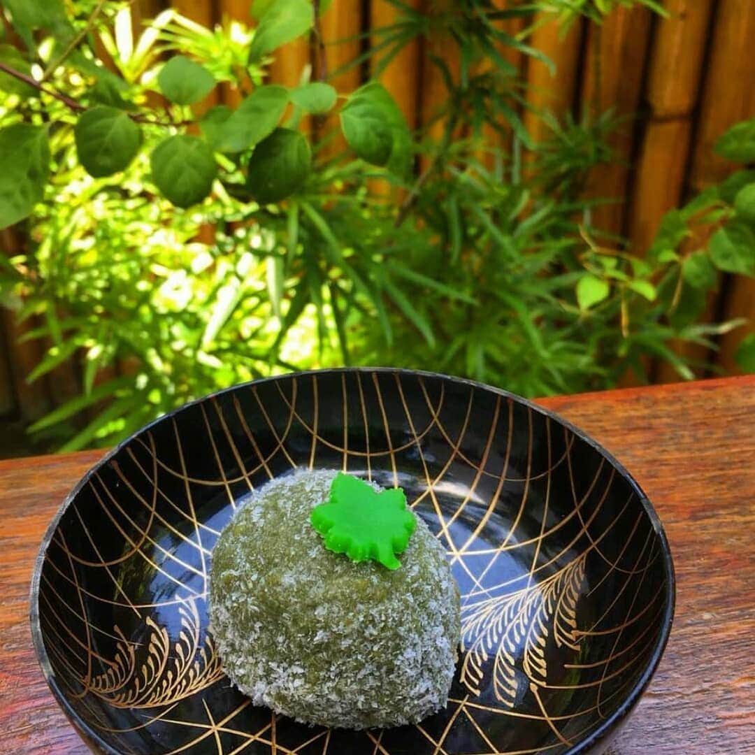 toiro_wagashiのインスタグラム：「New Energy  This sweets is matcha moch withi the image of such a landscape. Take your's 🍀  Our shop is open 9am-5pm.  #toirowagashi」