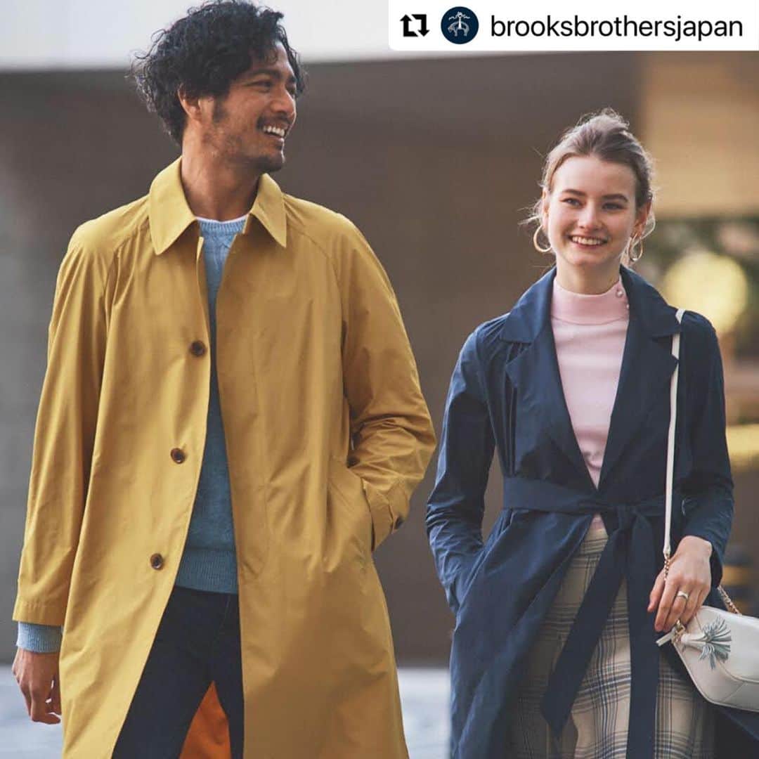 ZOEのインスタグラム：「だんだん暖かくなってきて 薄手のコートがばっちりの季節になってきましたね✨  #Repost @brooksbrothersjapan with @make_repost ・・・ 人気のスプリングコートシリーズにメンズの新色が登場！また、待望のウィメンズラインもスタートいたしました。  ぜひ！店頭やオンラインでご覧くださいませ。  #brooksbrothers #ブルックスブラザーズ  #newarrivals」
