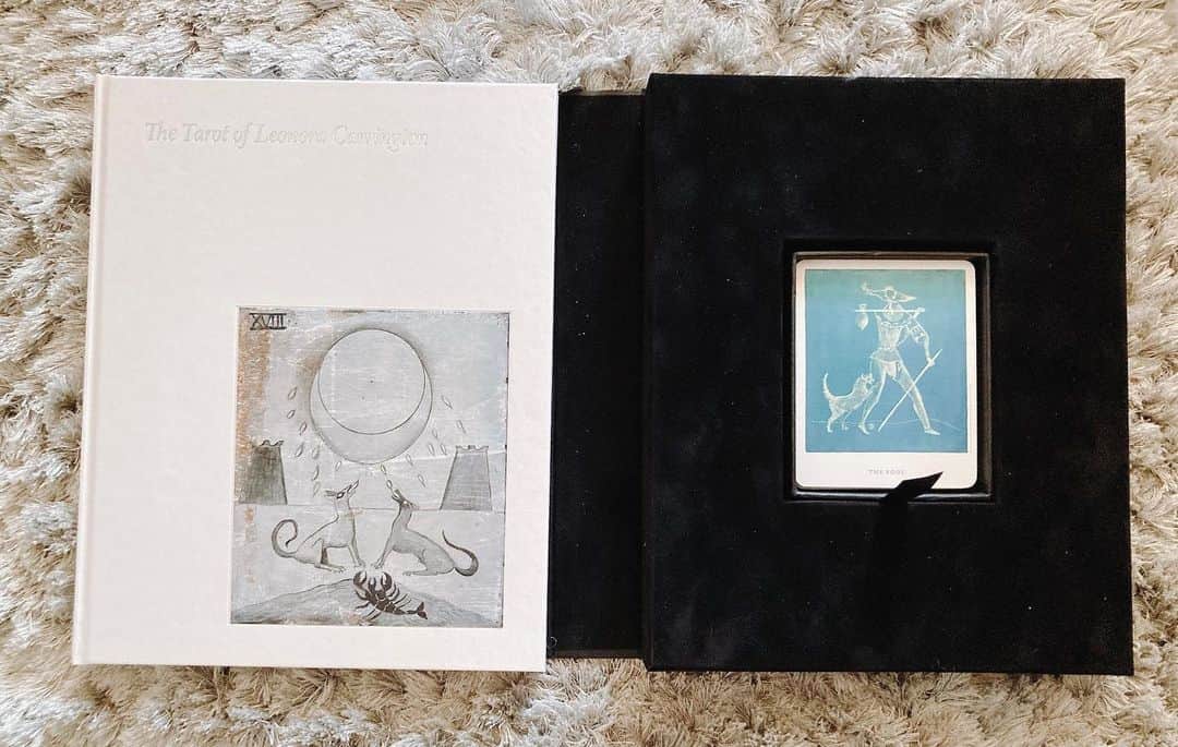 柳下毅一郎のインスタグラム：「Today's delivery the #tarot of #leonore #carrington」