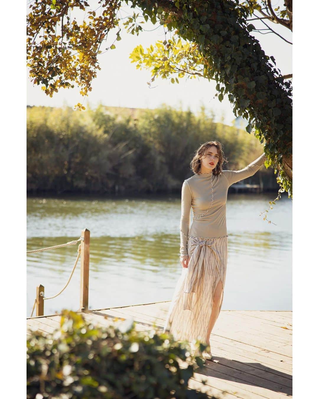 デュラスアンビエントのインスタグラム：「AMBIENT SPRING 2021 COLLECTION ▫️ 𝗧𝗲𝗹𝗲𝗰𝗼 𝗺𝗲𝗹𝗹𝗼𝘄 𝗺𝗼𝗰𝗸-𝗻𝗲𝗰𝗸 𝗹𝗼𝗻𝗴 𝘀𝗹𝗲𝗲𝘃𝗲 𝗧-𝘀𝗵𝗶𝗿𝘁 【3月上旬発売予定】 〈White,Ivory,Green,Blue〉  ▫️ 𝗟𝗼𝗻𝗴 𝘄𝗿𝗮𝗽 𝗻𝗮𝗿𝗿𝗼𝘄 𝘀𝗸𝗶𝗿𝘁 【3月上旬発売予定】 〈Pink/beige,Gray/beige,Blue,Beige〉 ＿＿＿＿＿＿＿＿＿＿＿＿＿＿＿＿＿＿＿＿ www.ambient-online.com @ambientofficial #アンビエント#ambient_official #springcollection #spring2021」