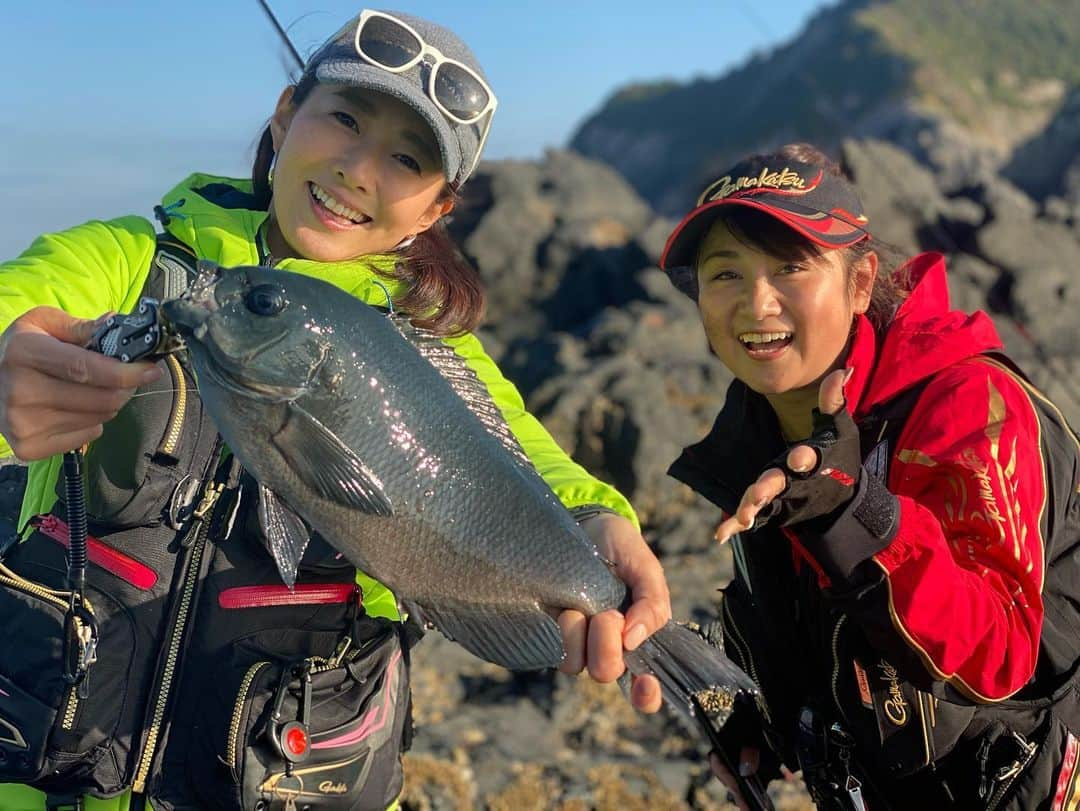 関西テレビ「釣りたガール！」のインスタグラム：「✔︎ カンテレで明日放送📺  釣りたガール！濃いめの  愛媛県愛南町での磯ロケ、グレ釣り編が  やっとカンテレでもオンエアです😍💕  愛南町のめちゃくちゃ濃い魚影にビックリすること間違いなし🐟  私は水中映像に改めて度肝を抜かれました…  どんだけ魚いるの〜〜🤣❗️❗️❗️  2/7(日)朝6:30〜 カンテレで放送ですので  ぜひご覧下さい❤️  そして、あす2/7は本来だったら大阪フィッシングショーの日。  こんなご時世なのでインテックスでは開催されませんが  WEB LIVEで各メーカーさんの一押し新製品を  伊丹章さんと、怪魚ハンターYouTuberマルコスちゃん、村西の3人で  余すところなくお届けします🤗  こちらは10:00〜17:00の7時間ぶっ通し生配信ですので  「フィッシングショー大阪」で検索して  ぜひYouTubeをご覧ください💕  年に一度の釣り人の祭典❣️  一緒に楽しみましょう〜🙌  #愛媛県 #愛媛県愛南町 #中泊 #磯釣り #釣りたガール濃いめ #島田細香 さん #グレ #細香さんに釣らせてもらったグレ #めっちゃ引いた #楽しすぎた #あすは #フィッシングショー大阪 #フィッシングショー #伊丹章　さん #マルコス　ちゃん #7時間生放送 #今日は早く寝ます」