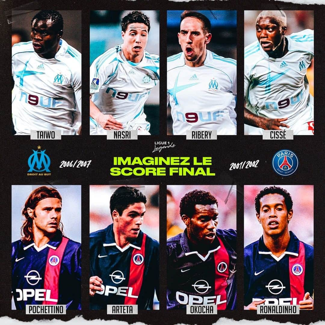 リーグ・アンさんのインスタグラム写真 - (リーグ・アンInstagram)「✨ Imaginez que l'@olympiquedemarseille version 2006/2007 défiait le @psg version 2001/2002 d'un certain Mauricio Pochettino...  Quel serait le résultat de cette rencontre ? 🧐 . What will the result of this match be?  #OMPSG #Ligue1UberEats #Marsielle #OM #PSG #Paris」2月6日 17時00分 - ligue1ubereats