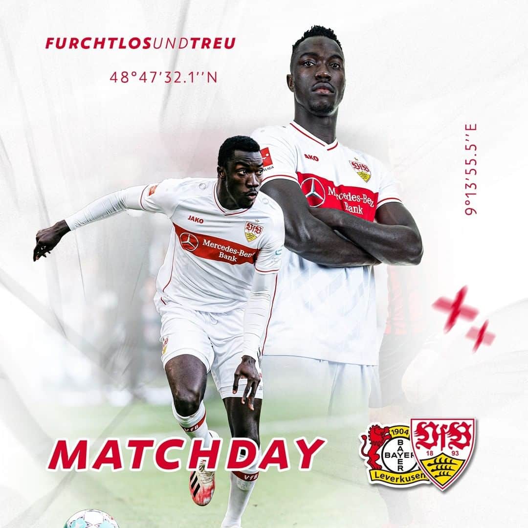 VfBシュトゥットガルトのインスタグラム：「M A T C H D A Y! 🔥 Auf geht’s, Jungs #auscannstatt! Wie geht’s aus? #B04VfB 👇⚪🔴 _ #VfB #VfBInsta #matchday #bundesliga #furchtlosundtreu #0711 #vfbstuttgart #vfbstuttgart1893 #1893」