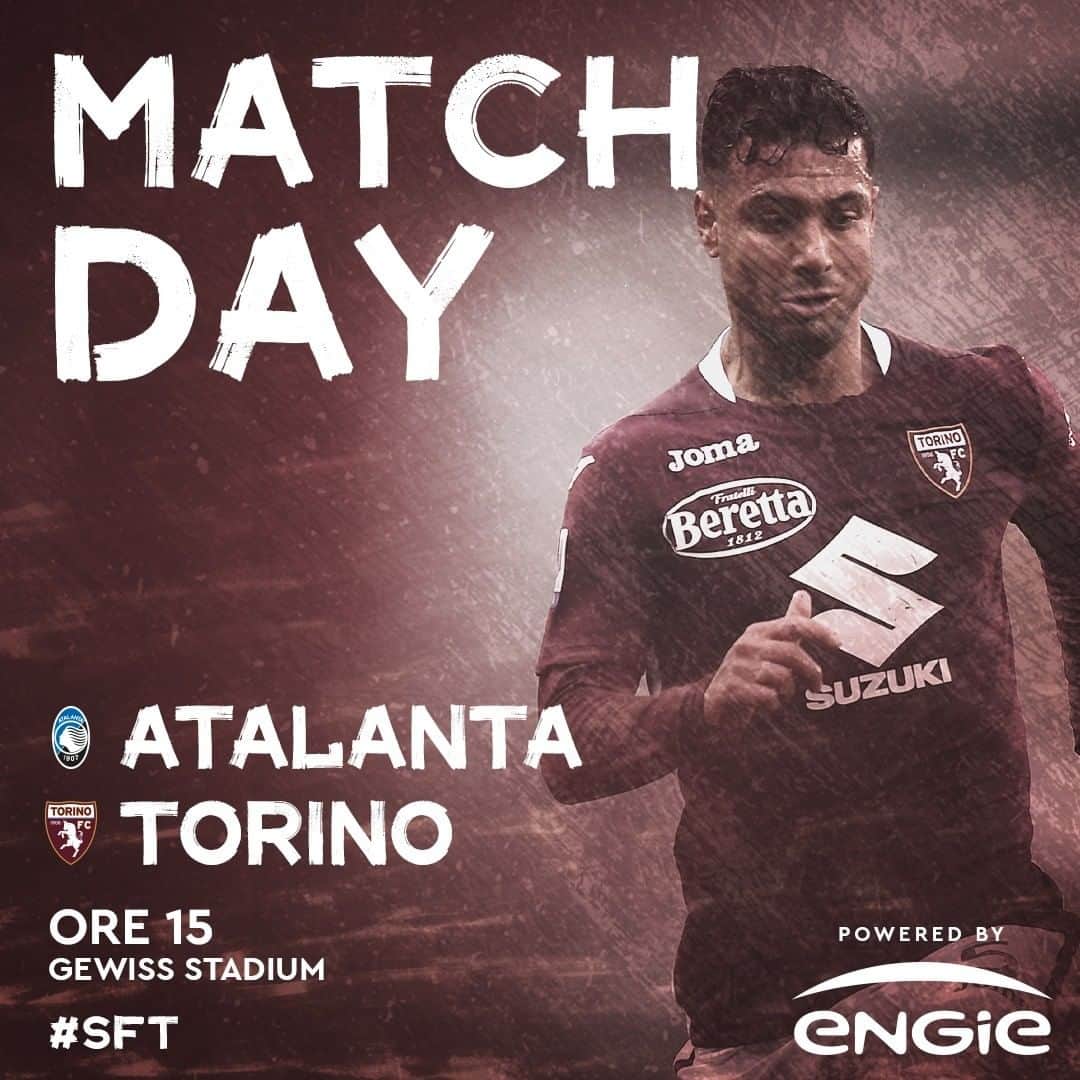 トリノFCさんのインスタグラム写真 - (トリノFCInstagram)「⚽️MATCH DAY 🆚Atalanta 🏟Gewiss Stadium ⌚️Ore 15  #AtalantaTorino #SFT」2月6日 17時30分 - torinofc1906