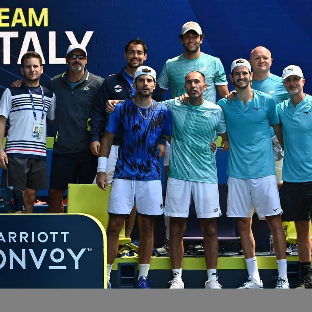 マッテオ・ベレッティーニさんのインスタグラム写真 - (マッテオ・ベレッティーニInstagram)「Team Italy...into the FINALS 💪🏼🇮🇹 @atpcup @atptour」2月6日 18時38分 - matberrettini