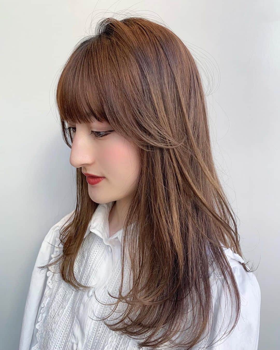 のインスタグラム：「🤍🍒🤍🍒🤍 . . #サロンモデル#salonmodel#銀座 #garden#銀座#ヘアモデル#カラーモデル#カットモデル#model#jk#jkブランド#ハイトーンカラー#サロモ#instagood#instagram#instaphoto#instalike#ootd#instapic#lb#lfl#いいね返し」