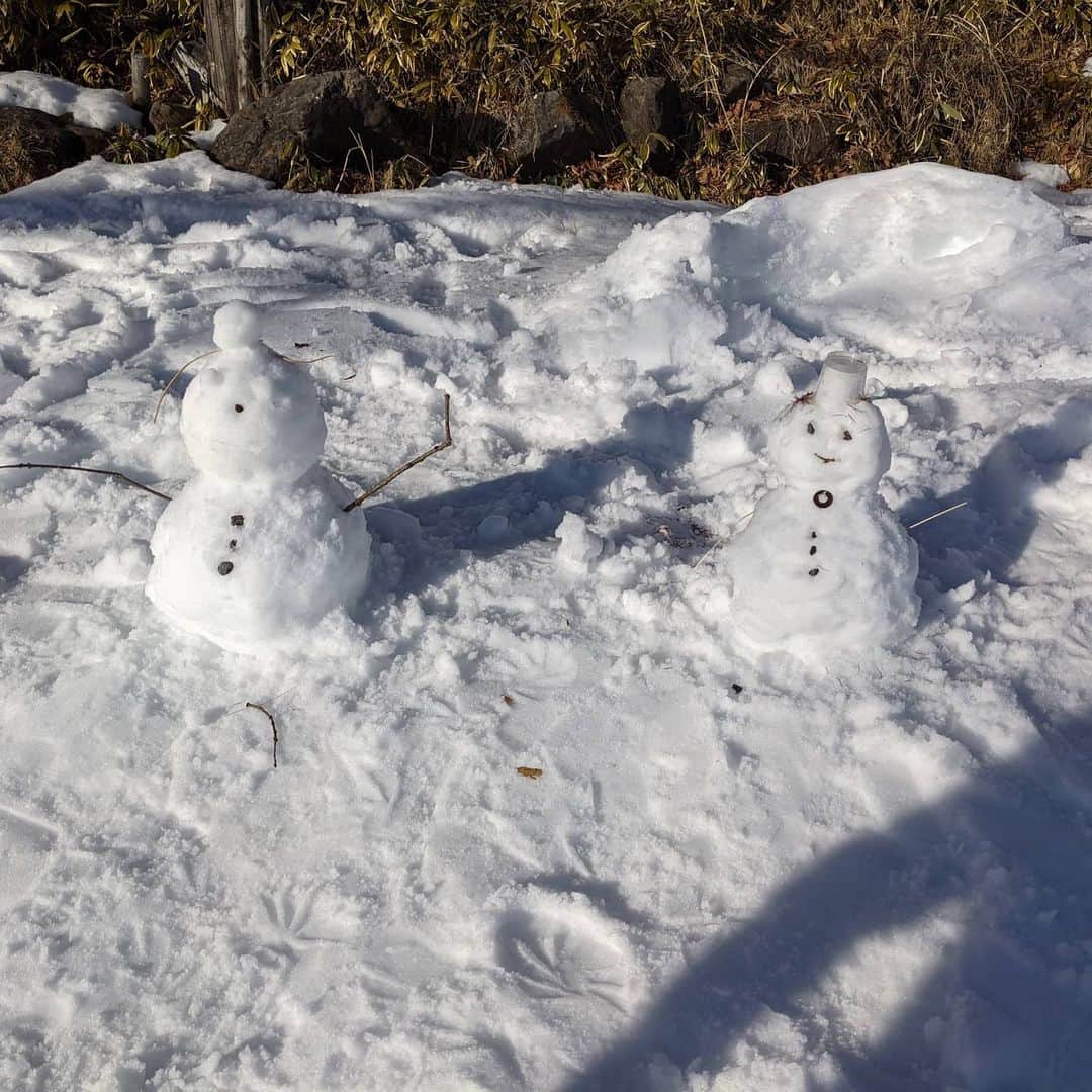 為末大のインスタグラム：「雪だるま」