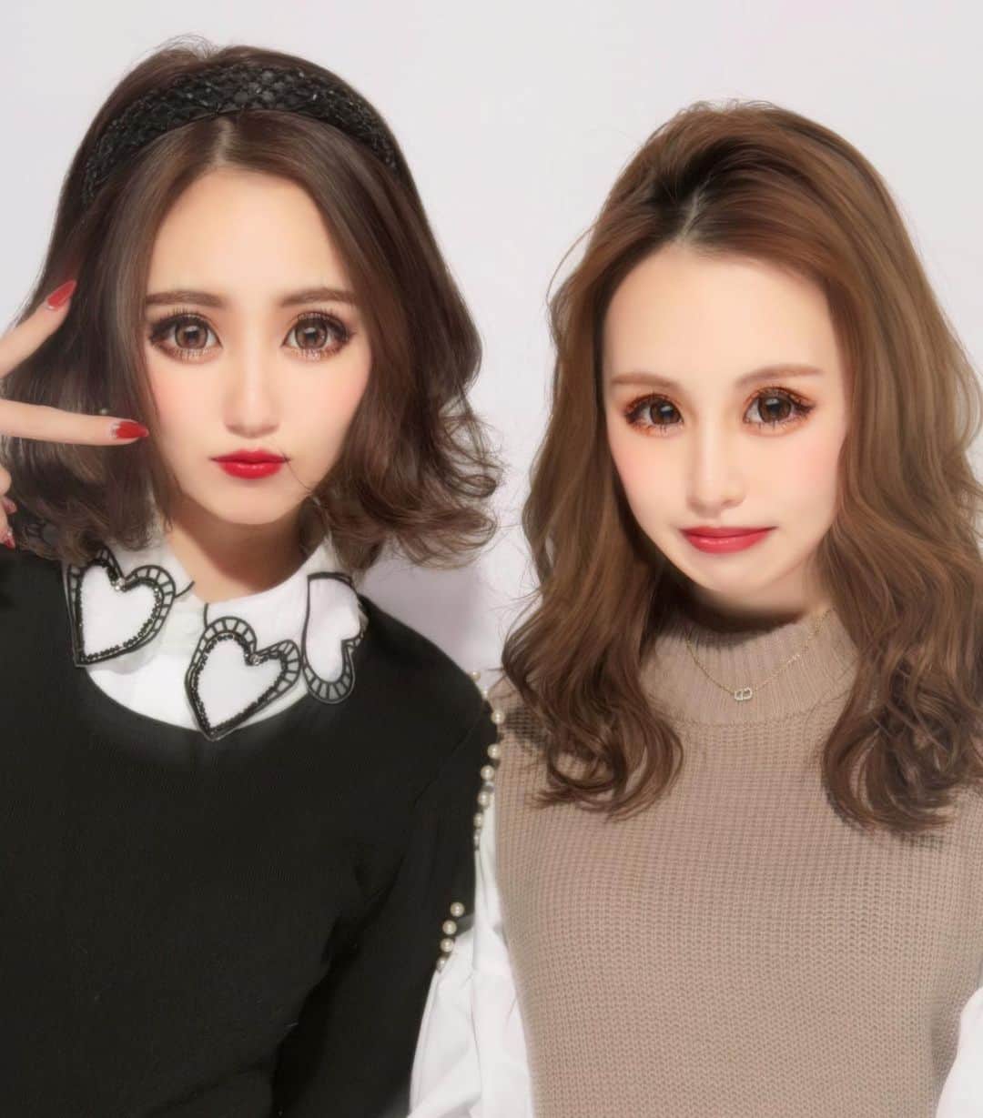守田美咲のインスタグラム：「おんなのこ🎀  #プリクラ #女の子 #ヘアカラー #ミディアムヘア #プリカール #カラコン #ふわふわ #ネイル」