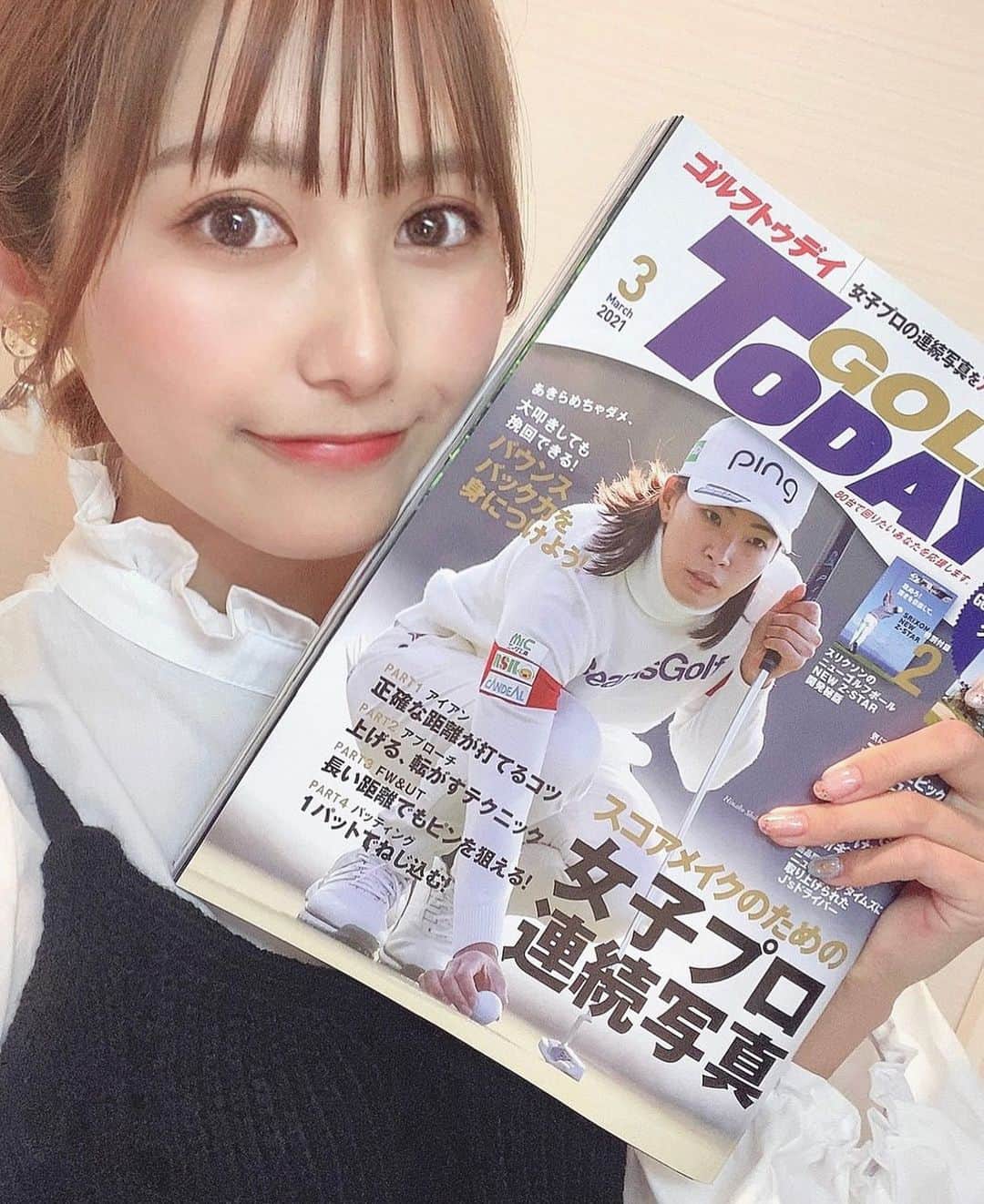 後藤佑紀のインスタグラム：「. 【お知らせ】  この度、GOLFTODAY GTバーディーズとして 活動させて頂くことになりました🏌️‍♀️  左打ちを右打ちに変えたばかりなので まだまだ下手っぴですが 早くラウンドデビューできるように頑張ります🥰  GOLFTODAY3月号に載っているので ぜひお手に取って頂けたら嬉しいです📖 . . #golftoday #gtバーディーズ #gtバーディーズカップ #ゴルフトゥデイ #ゴルフトゥデイイメージガール #ゴルフ #ゴルフ女子 #ゴルフ女子初心者 #ゴルフウェア #レースクイーン #イベントコンパニオン #🏌️‍♀️」