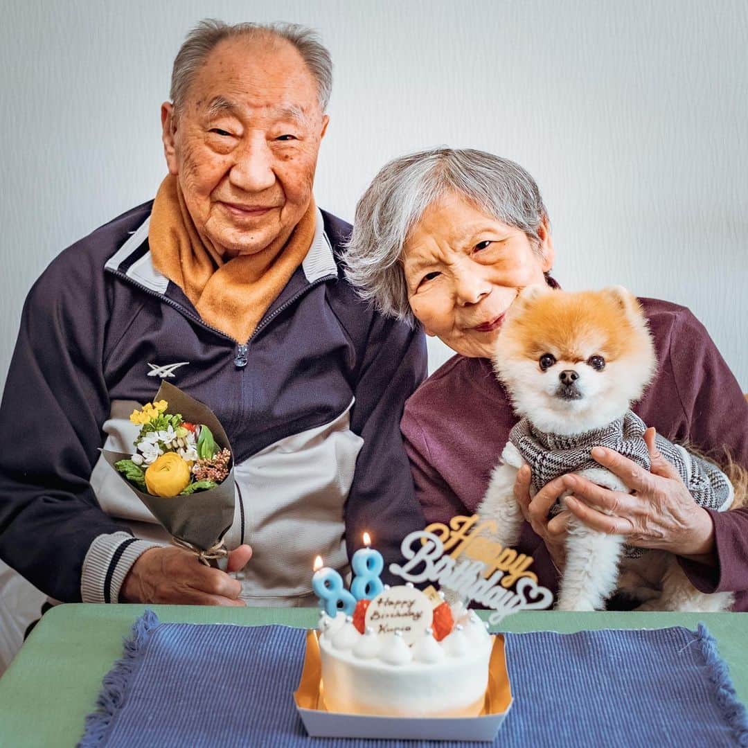 のインスタグラム：「Happy birthday to my grandpa 👴 ( February 2 )」