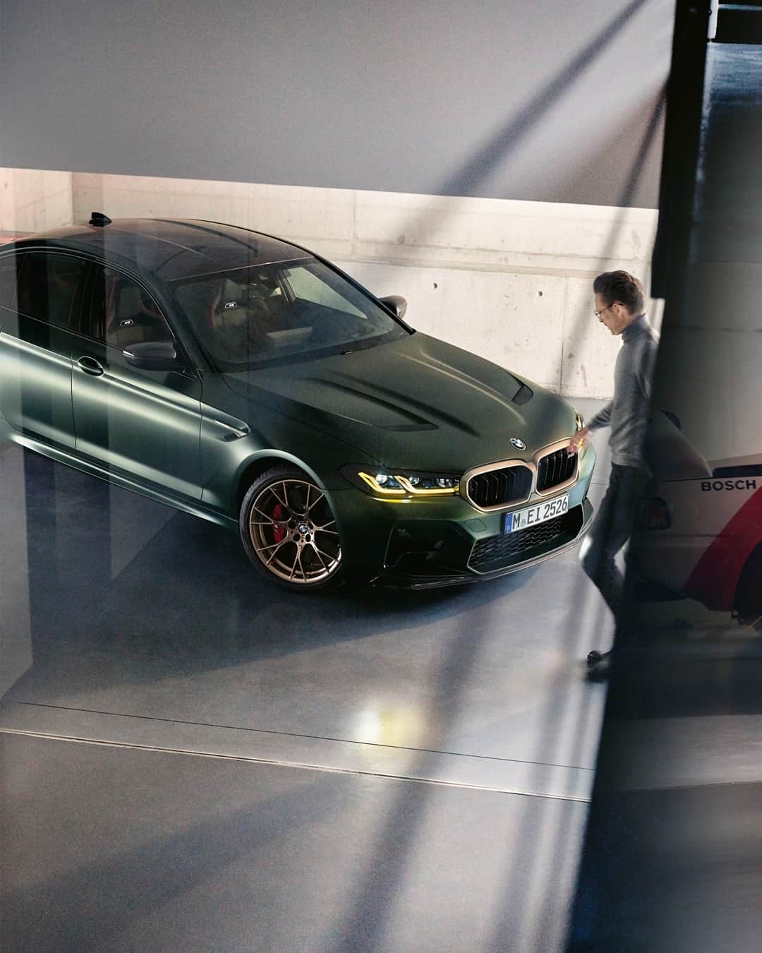 BMWのインスタグラム：「Here to take dynamism to the next level.  The first-ever BMW M5 CS. #TheM5 #BMW #M5 #BMWM @bmwm __ BMW M5 CS: Fuel consumption weighted combined in l/100km: 11.3–11.1 (NEDC); 11.3–10.9 (WLTP), CO2 emissions weighted combined in g/km: 258–253 (NEDC); 257–248 (WLTP). Further information: www.bmw.com/disclaimer.」