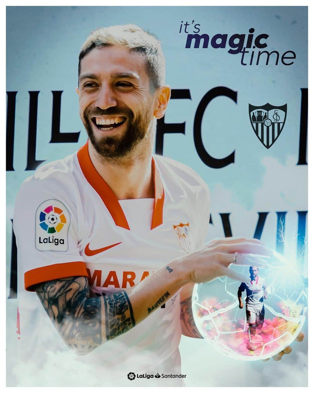 LFPさんのインスタグラム写真 - (LFPInstagram)「🔮✨ @papugomez_official BRINGS THE MAGIC on his #LaLigaSantander debut!  🔮✨ ¡La magia del #PapuGomez HA LLEGADO a #LaLiga Santander!   #SevillaFC #SevillaFC #LaLiga #LaLigaSantander #Football #YouHaveToLiveIt #HayQueVivirla」2月7日 7時22分 - laliga