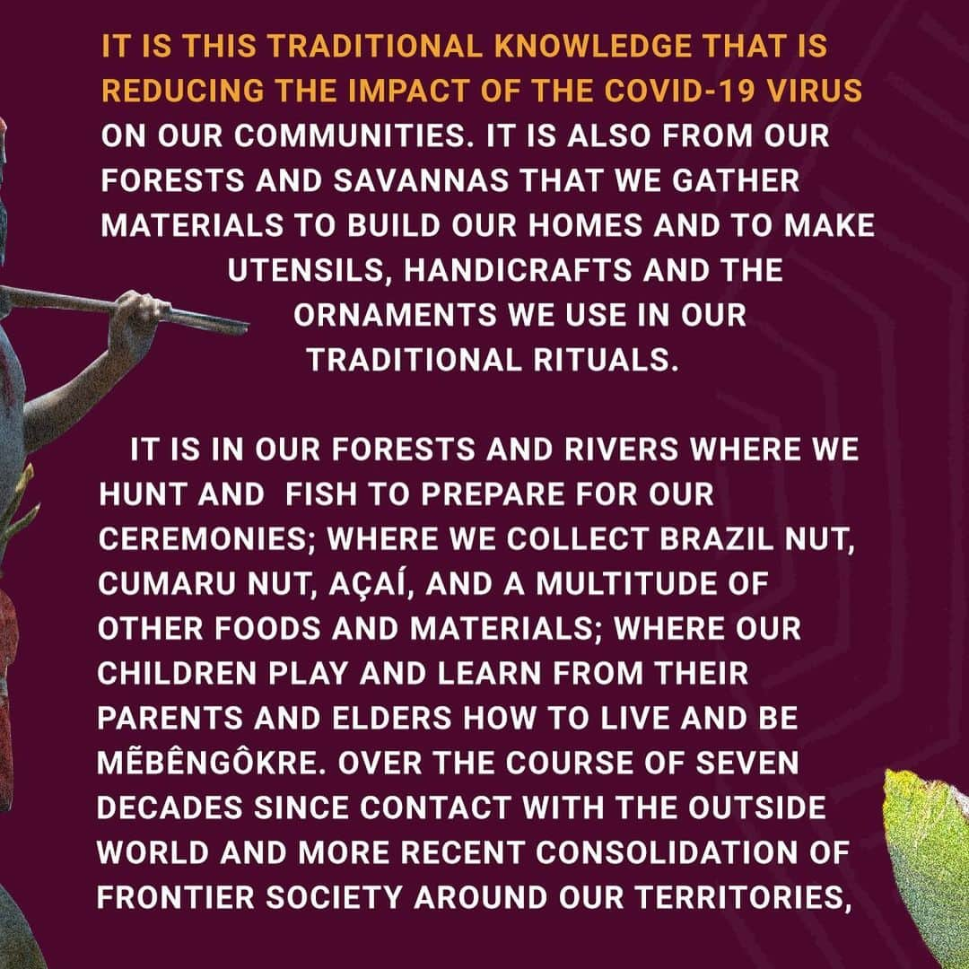 レオナルド・ディカプリオさんのインスタグラム写真 - (レオナルド・ディカプリオInstagram)「In a declaration to the government of Brazil and the international community, the Kayapo Indigenous people stand against gold mining and other extractive industries in their territories. This month Brazil is considering a bill that would open up demarcated Indigenous territories to mining, oil and natural gas, threatening the rainforest, the Indigenous communities that depend on it, and the overall health of our planet.  #kayapocourage #rainforest #protecttheamazon  @floresta.protegida @instituto_kabu @institutoraoni @icfcanada @kayapoproject  (Photos by @martinschoeller @mitty and Antonio Briceno. Graphic design by @global_wildlife_conservation)」2月7日 7時33分 - leonardodicaprio