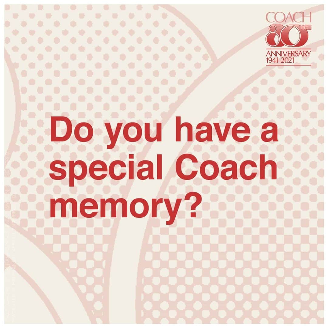 のインスタグラム：「Instead of a birthday week, we're having a birthday year—and you're invited. Our only wish? For you to tell us your Coach memories. Your first Coach bag? Your favorite Coach decade? That amazing occasion you celebrated with Coach? We want to hear about it in the comments.  Let's celebrate 80 years together. We’ll share the most inspiring stories on Instagram.  #CoachNY」