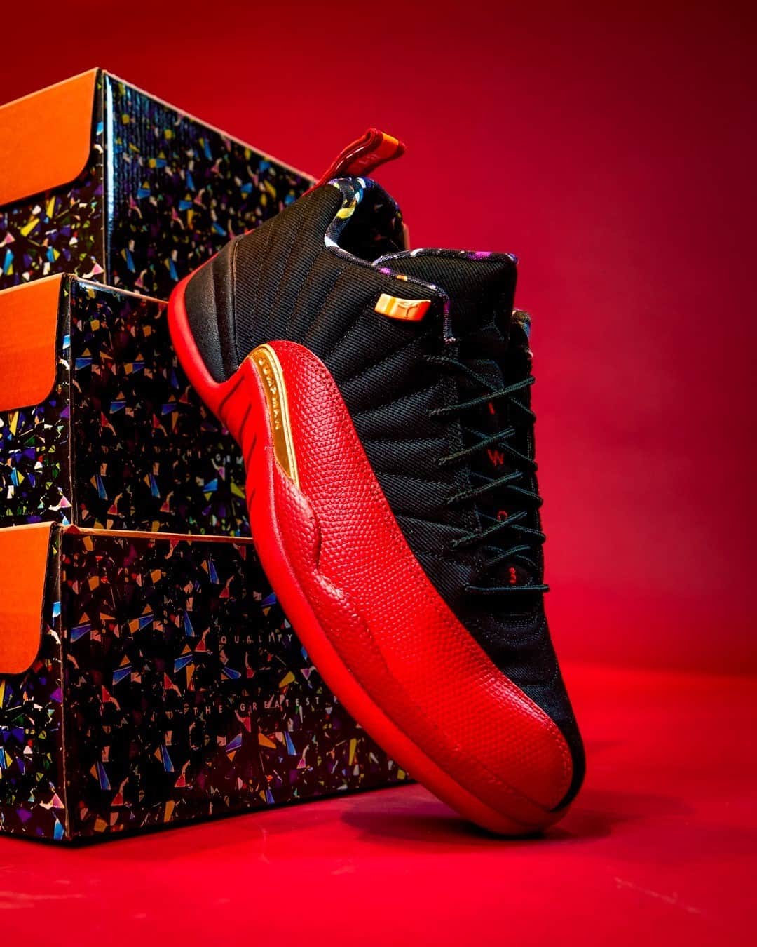 Foot Lockerのインスタグラム：「⚫ 🔴 #Jordan Retro 12 Low available now online and in select stores.」