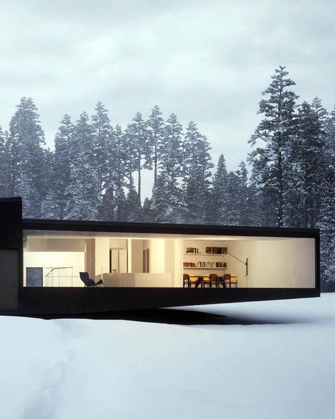 Architecture - Housesのインスタグラム：「⁣ 𝗪𝗶𝗻𝘁𝗲𝗿 𝘀𝗵𝗲𝗹𝘁𝗲𝗿𝘀! ❄⁣ These 6 #cabins are just INCREDIBLE to spend a weekend getaway, don't you think? ❄ Spots where to enjoy nature, reconnect with yourself and be happy! 🙃 Tag who you’d stay here with and leave a double tap if you love it! 🖤⁣⁣⁣ _____⁣⁣⁣⁣⁣⁣⁣ 📸⁣ 1. By William O'Brian Jr & Peter Guthrie⁣ 2. @bradenstanley  3. @therollingvan  4. @meirr  5. By Frank Lloyd Wright⁣ 6. @bradenstanley  #archidesignhome⁣⁣⁣ _____⁣⁣⁣⁣⁣⁣ #cabinliving #cabinview #woodcabin #cabindesign #cabinfeed #forestcabin #forestcabins #cabinpics #cabinsinforests #cabinphotography #architecture #archilovers #cabingoals #treehouselife #treehouselove #treehousevilla #treehousegoals #cabindesigns #cabinsdaily #cozycabins #beautifulcabins #naturehouse」