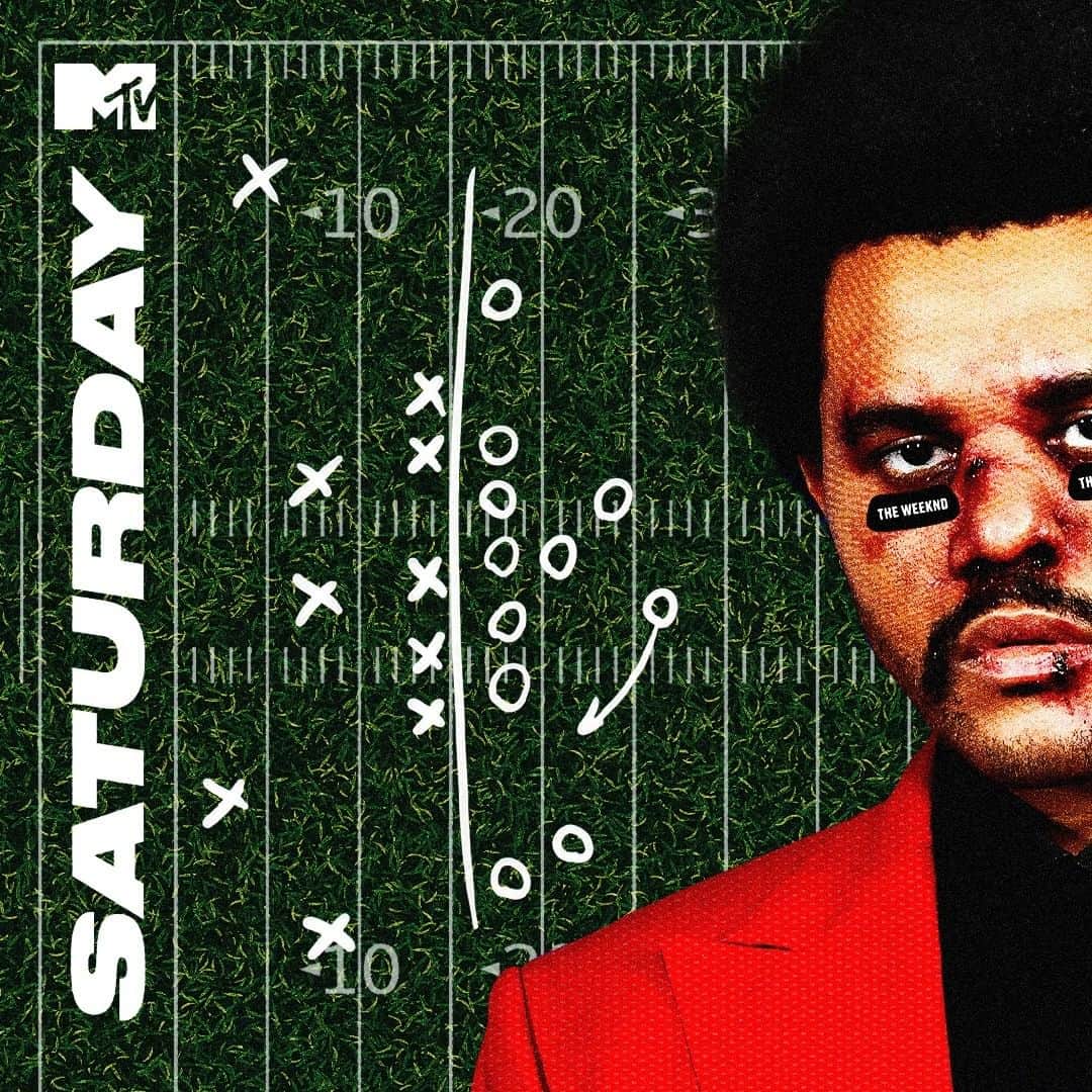 MTVさんのインスタグラム写真 - (MTVInstagram)「Now that's what I call a SUPER BOWL WEEKND ❌⭕️ Thank you for indulging my puns. Now catch @theweeknd at halftime, tomorrow night during the #SuperBowl on CBS!」2月7日 1時01分 - mtv