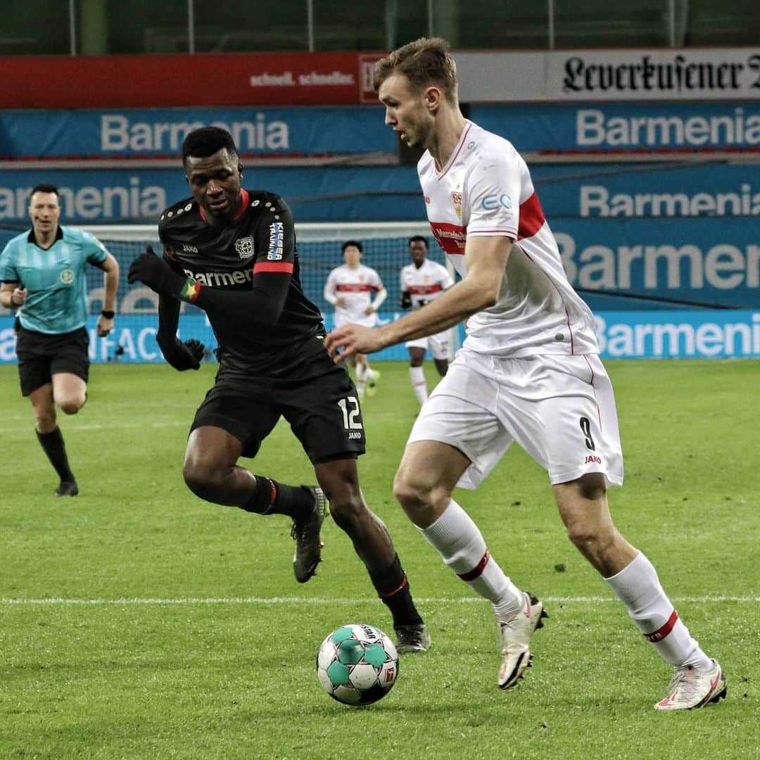 VfBシュトゥットガルトのインスタグラム：「Spielende in Leverkusen.  --- #B04VfB 5:2 #vfbstuttgart1893 #vfbstuttgart #VfB #auscannstatt #furchtlosundtreu #VfB #VfBInsta」