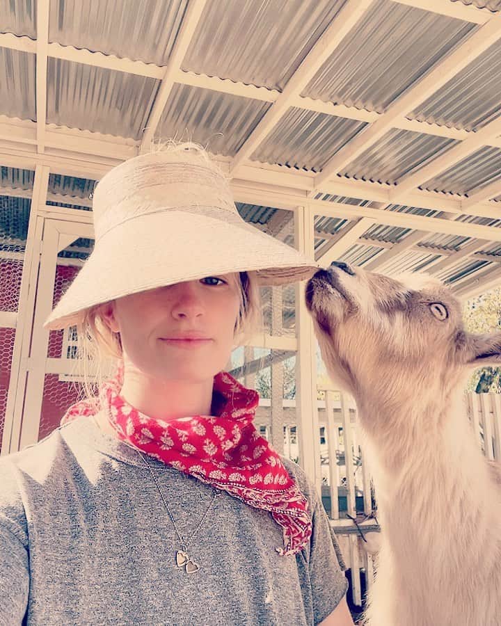 ベス・ベアーズのインスタグラム：「Goat attack! 😆」