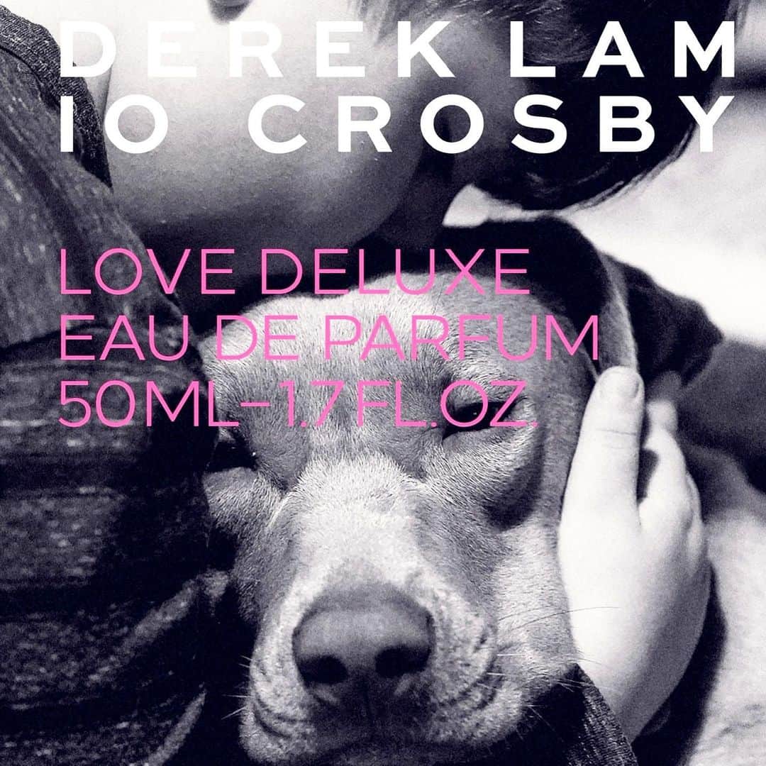 デレク ラムのインスタグラム：「Love with all the extras Derek Lam 10 Crosby fragrance #valentinesday #lovedeluxe #puppylove #lovewithextras #fragrance #perfume #douglas_cosmetics」